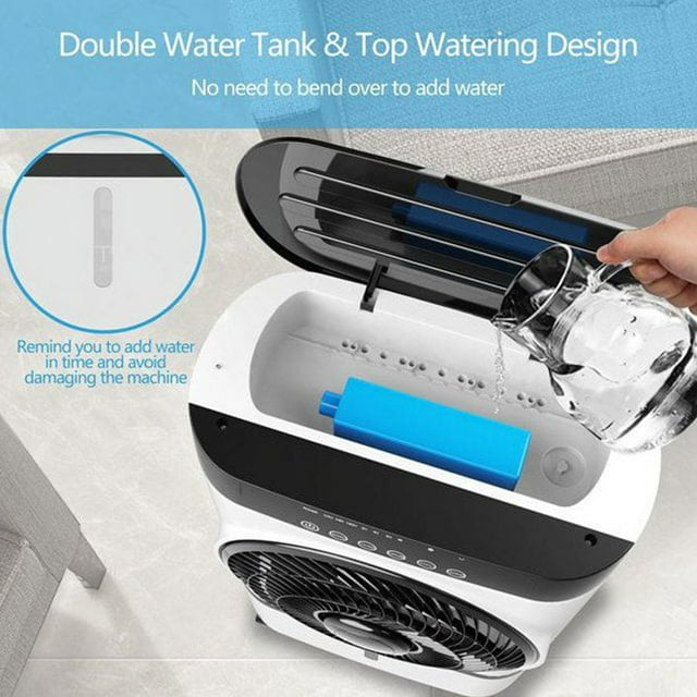 YouYeap Air Cooler Portable Evaporative Air Cooler Fan with Remote Control Casters Suitable for Home Office