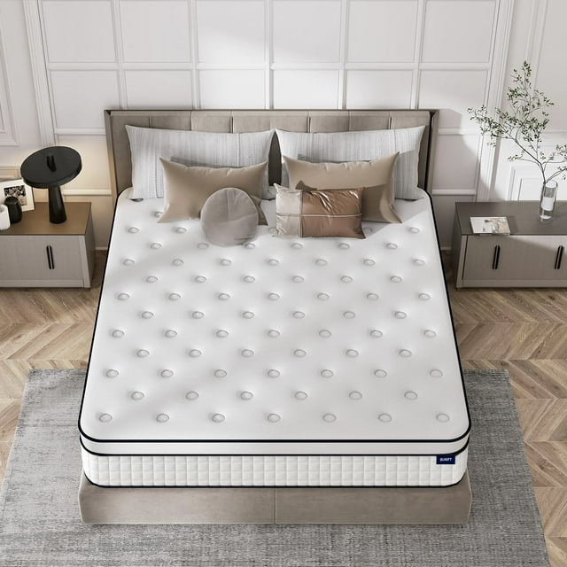 SUGIFT 12in Comfort Innerspring Mattress, Queen