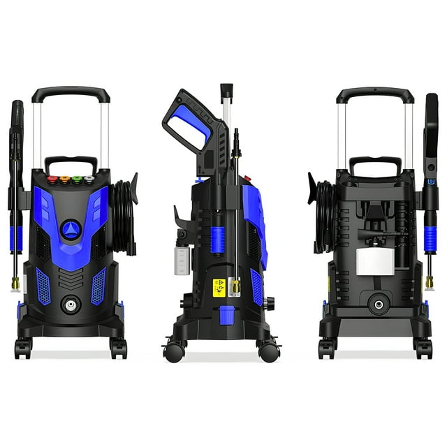 SUGIFT 2800PSI Electric High Pressure Washer Machine 2.5 GPM 1800W with Wheels, Blue
