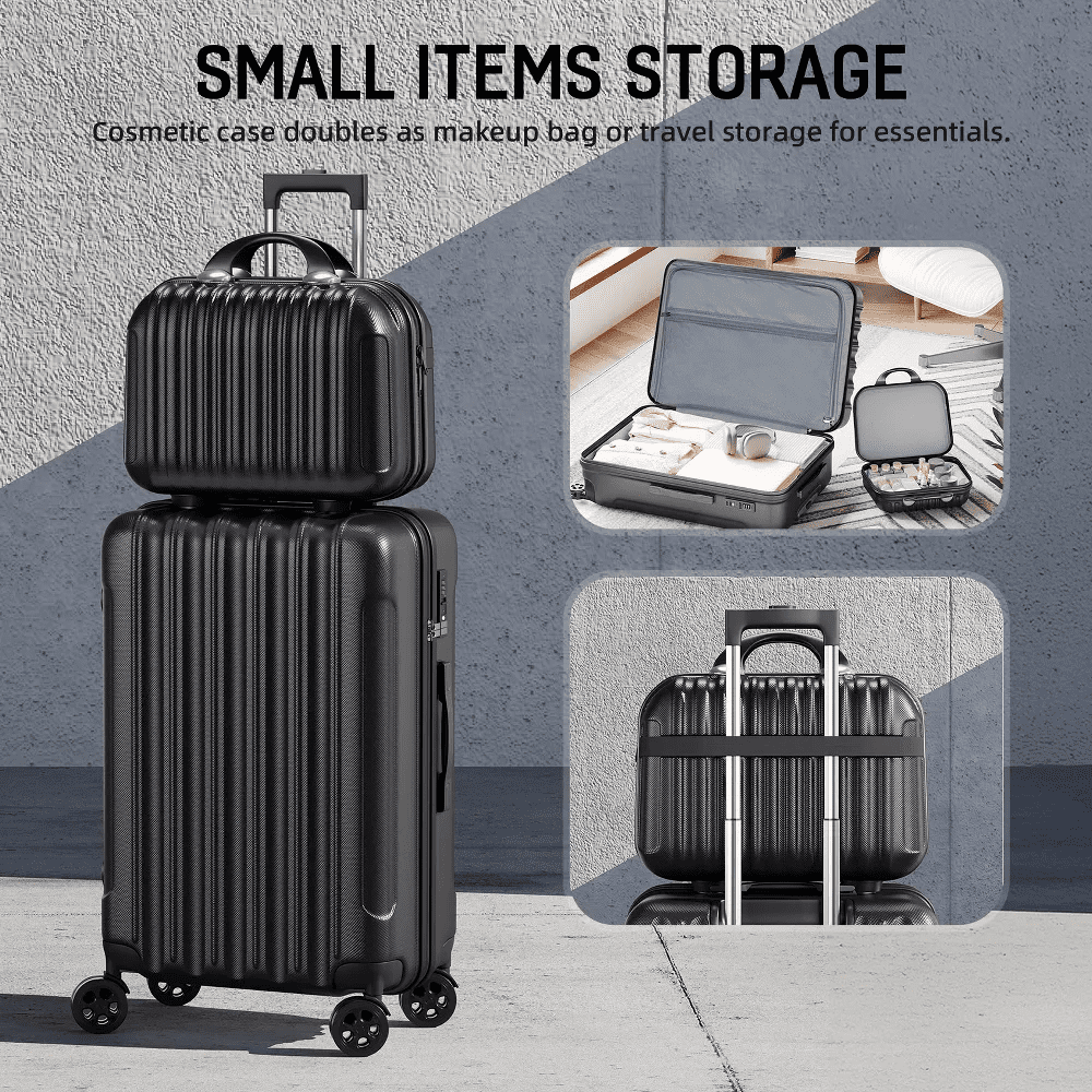 SUGIFT 4-Piece Lightweight Hardshell Spinner Luggage Set with TSA Lock