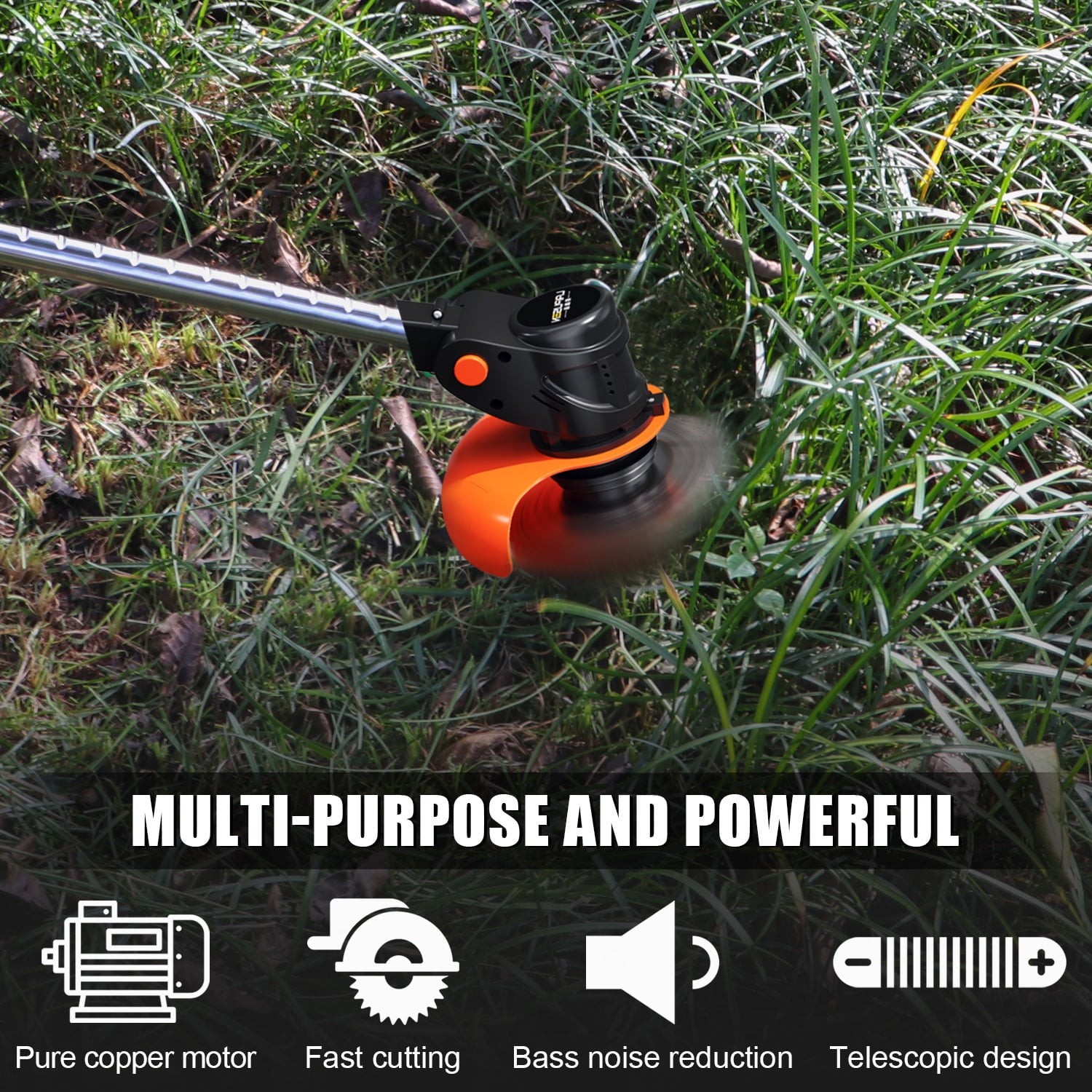 SUGIFT 21V Cordless String Trimmer and Edger with 1.5 Ah Battery and Charger
