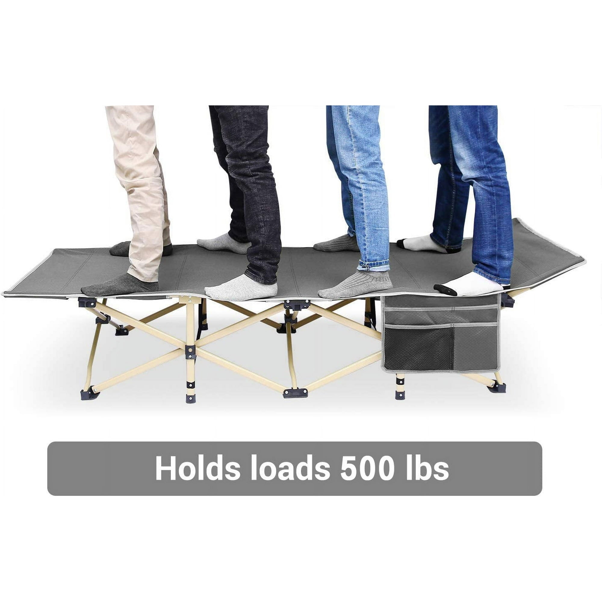 SUGIFT?Portable?Folding?Bed?with?2?Sided?Mattress?&?Carry?Bag?74.8in*28?in*14.6?in