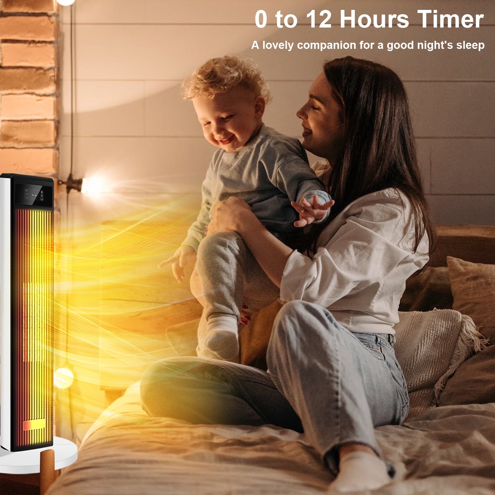 SUGIFT 29in Space Heater 1500W Tower Heater for Large Room