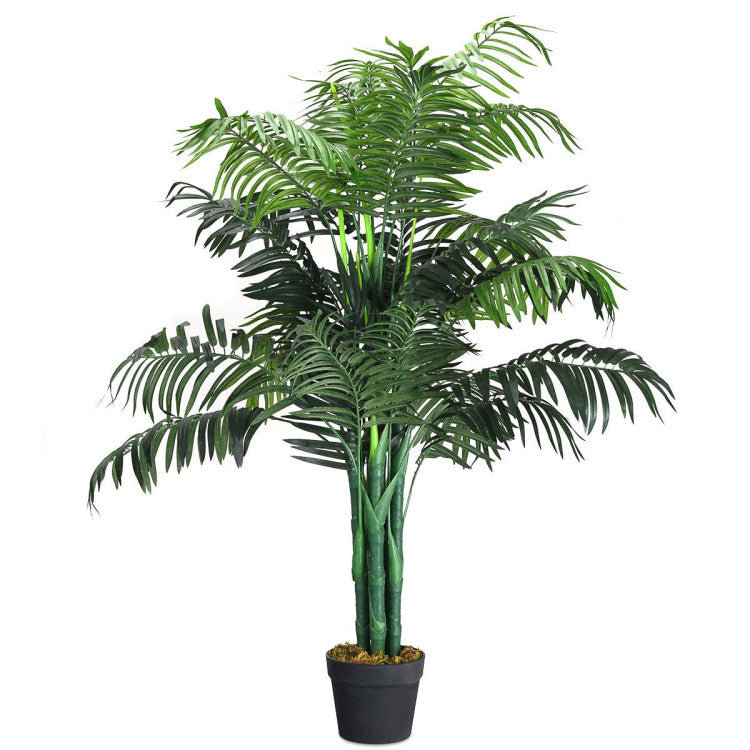 SUGIFT 3.5 Feet Artificial Areca Palm Decorative Silk Tree with Basket