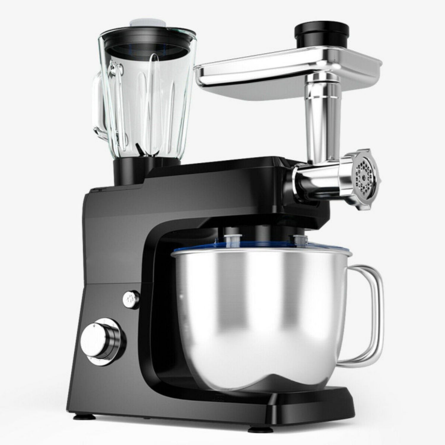 SUGIFT 3-in-1 Multi-functional 6-speed Tilt-head Food Stand Mixer-Black