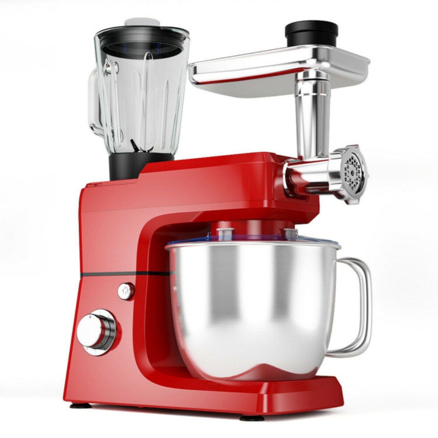 SUGIFT 3-in-1 Multi-functional 6-speed Tilt-head Food Stand Mixer-Red