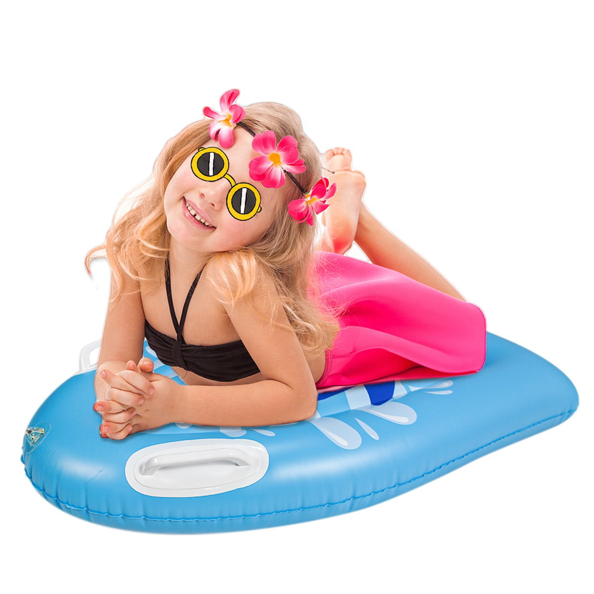 Children Cartoon Surfboard Toy Swimming Pool Float with Handles