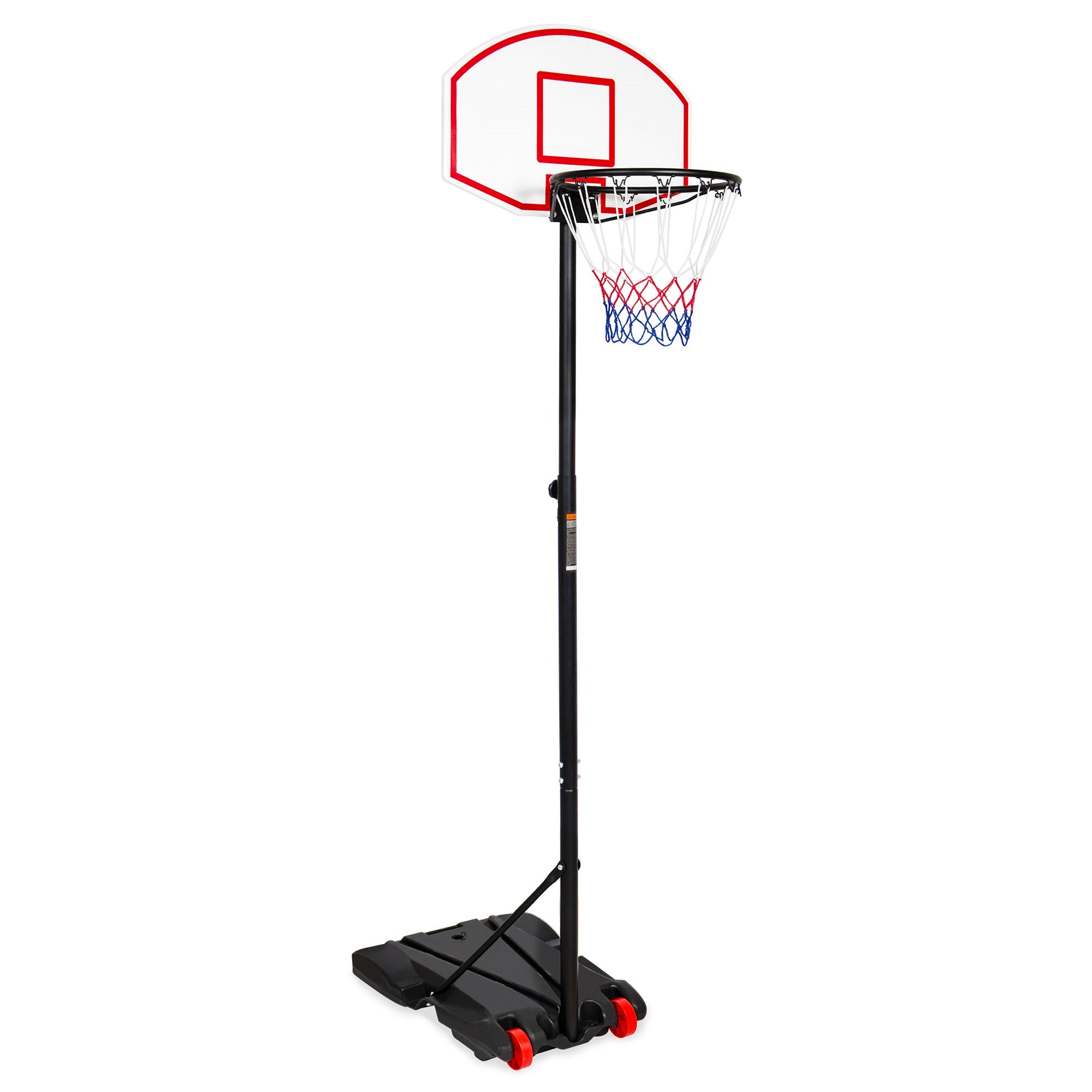 Height Adjustable Kids Basketball Hoop Stand with Durable Net Shatterproof Backboard Wheel