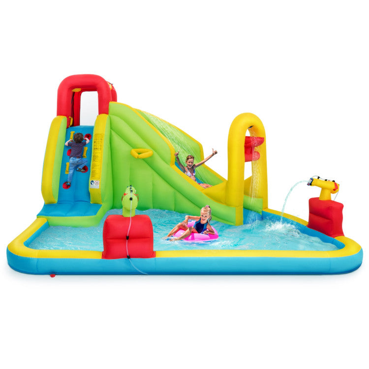 Multi-Color Inflatable Water Slide Outdoor Kids Water Park Play Center without Blower