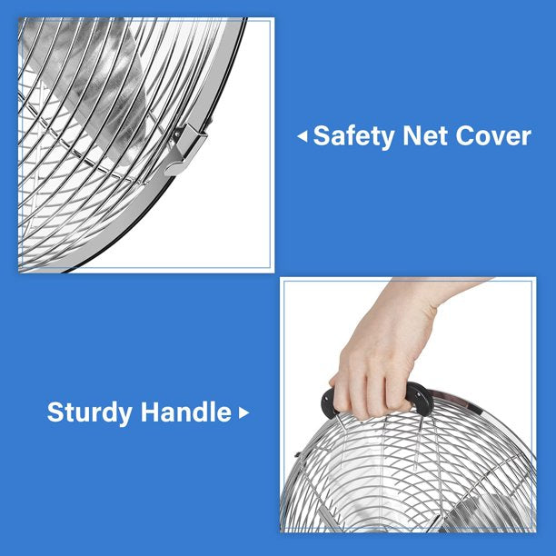 SUGIFT Oscillating Fan Stand Fan Pedestal Fan, Adjustable Heights Adjustable 3 Levels Speed 75¡ãHorizontal Oscillating 16in