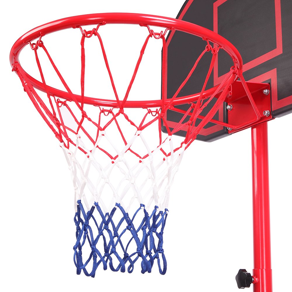 Height Adjustable Kids Basketball Hoop Stand with Durable Net Shatterproof Backboard Wheel