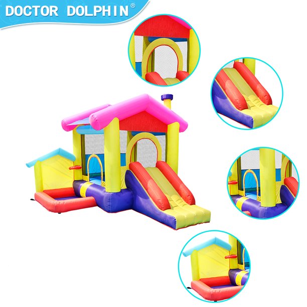 SUGIFT Inflatable Castle Bounce House, Kids Slide and Jumping House, 420D+840D Oxford Fabric 350W Blower