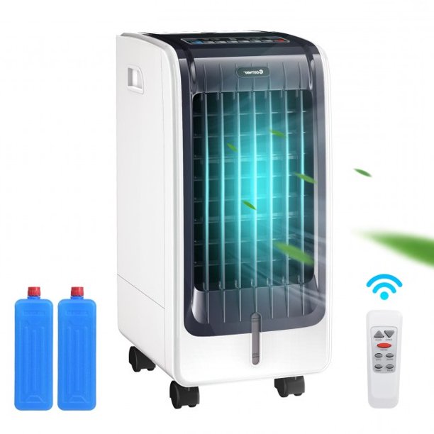 SUGIFT Air Cooler Portable Cooling Evaporative Fan Air Conditioner, Remote Control 110V 3-Speed 8H Timer