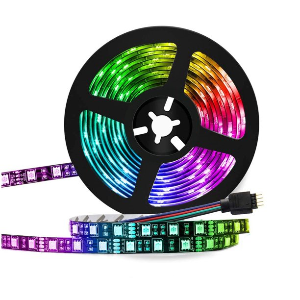 SUGIFT 16.4ft Led Strip Lights, RGB 5050 Color Changing LED Light Strips Kit with Remote for Bedroom, Kitchen, Home Decoration