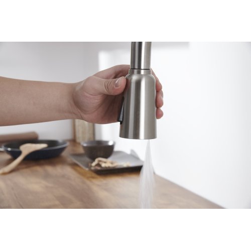 SUGIFT Kitchen Sink Faucet with Pull Out Sprayer Brushed Nickle
