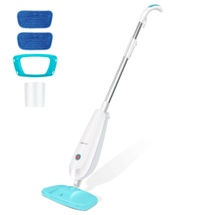SUGIFT 1100 W Electric Steam Mop with Water Tank for Carpet Turquoise