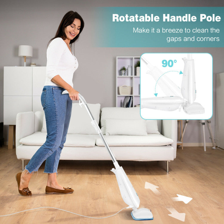 SUGIFT 1100 W Electric Steam Mop with Water Tank for Carpet Gray