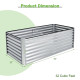 70 in. x 35 in. Metal Raised Garden Bed