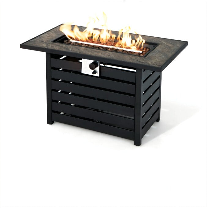42 in. x 25 in. 60,000 BTU Rectangular Propane Fire Pit Table