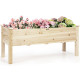 47.5 in. L x 17 in. W x 20 in. H Wood Elevated Garden Bed