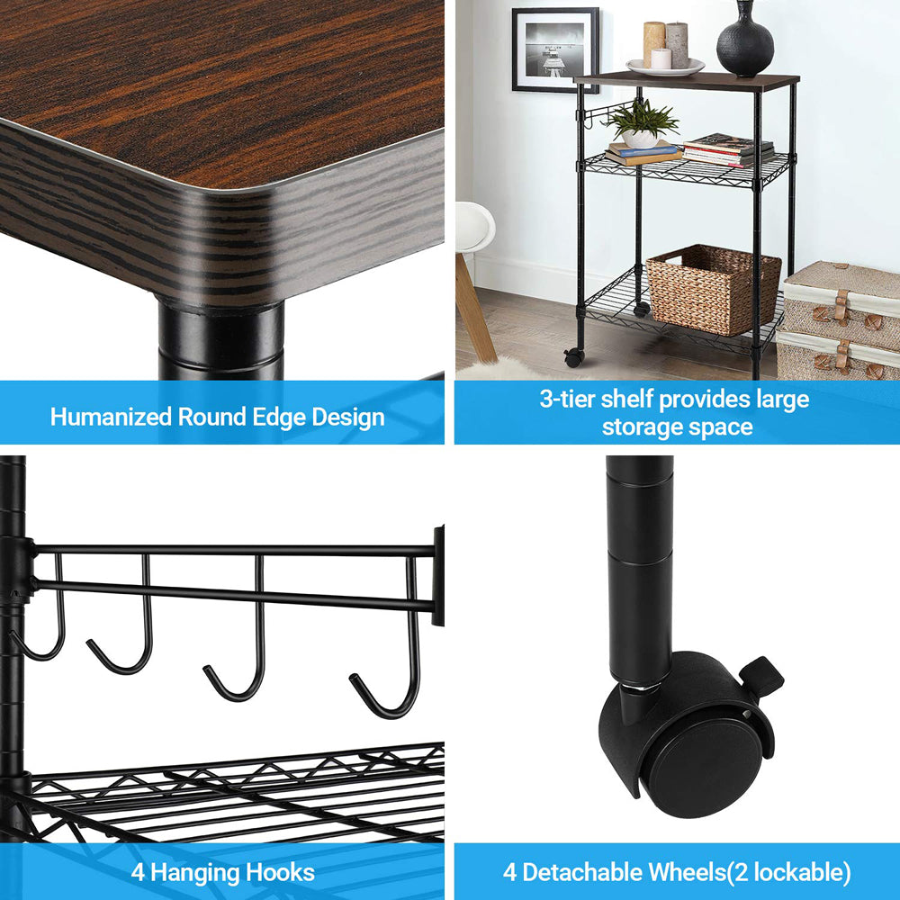 3-Tier Grill Cart