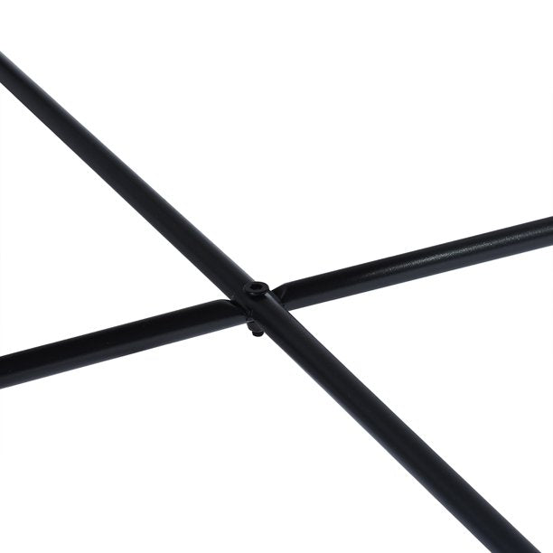 SUGIFT Coffee Table Wood Cocktail Table Tea Desk 29.7 Inch Large Round Coffee Table Solid Metal Frame Table for Living Room