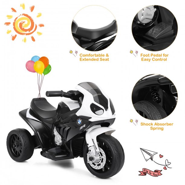 6V Kids Ride On 3 Wheels Motorcycle Riding Toy Electric Motorcycle