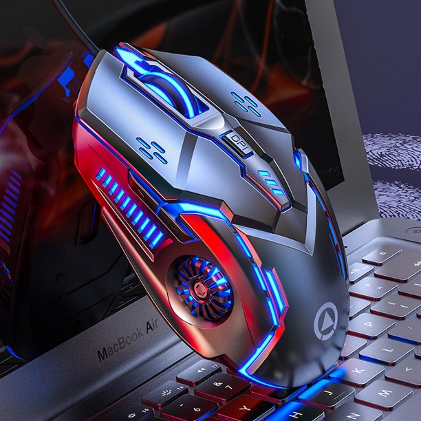 Gaming Mouse Wired USB Optical Computer Mice with RGB Backlit