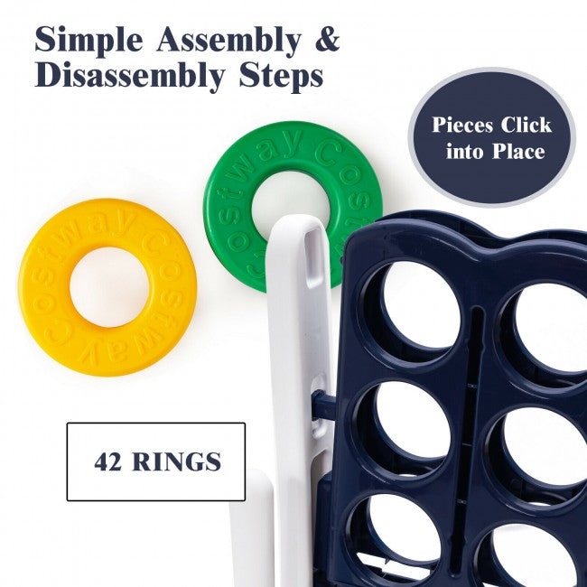 SUGIFT 4-to-Score 4 in A Row Giant Game Set for Kids Adults Family Fun