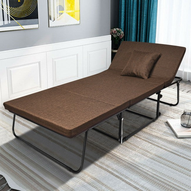 SUGIFT Folding Guest Sleeper Bed with 6 Position Adjustment