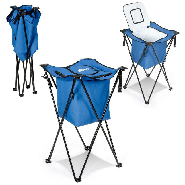 SUGIFT Portable Tub Cooler with Folding Stand and Carry Bag