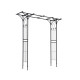 81 in. x 20.5 in. Metal Outdoor Garden Arch Arbor for Various Climbing Plant and Wedding Rose