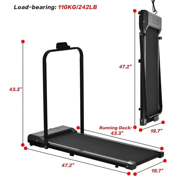 SUGIFT Under Desk Treadmill 2 in 1 Electric Walking Machine