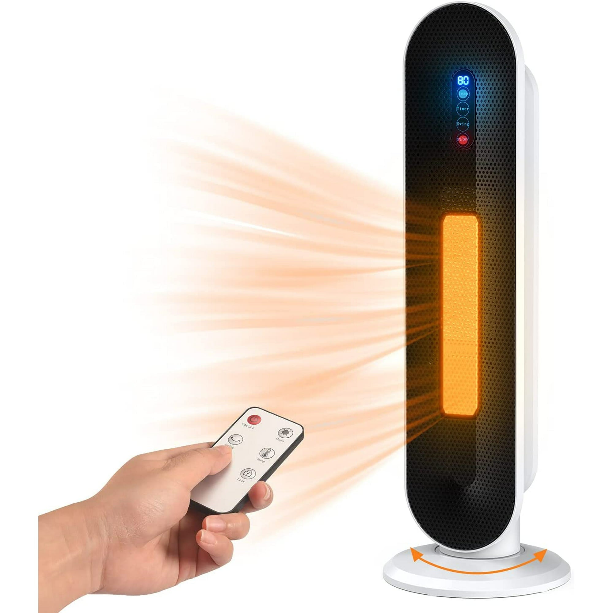 SUGIFT 1500W Ceramic Tower Space Heater, White