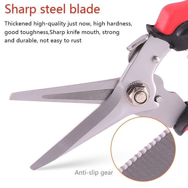 SUGIFT Pruning Shears, Florist Scissors, Multi-Tasking Garden Snips for Arranging Flowers, Trimming Plants and Harvesting Herbs, Fruits or Vegetables.