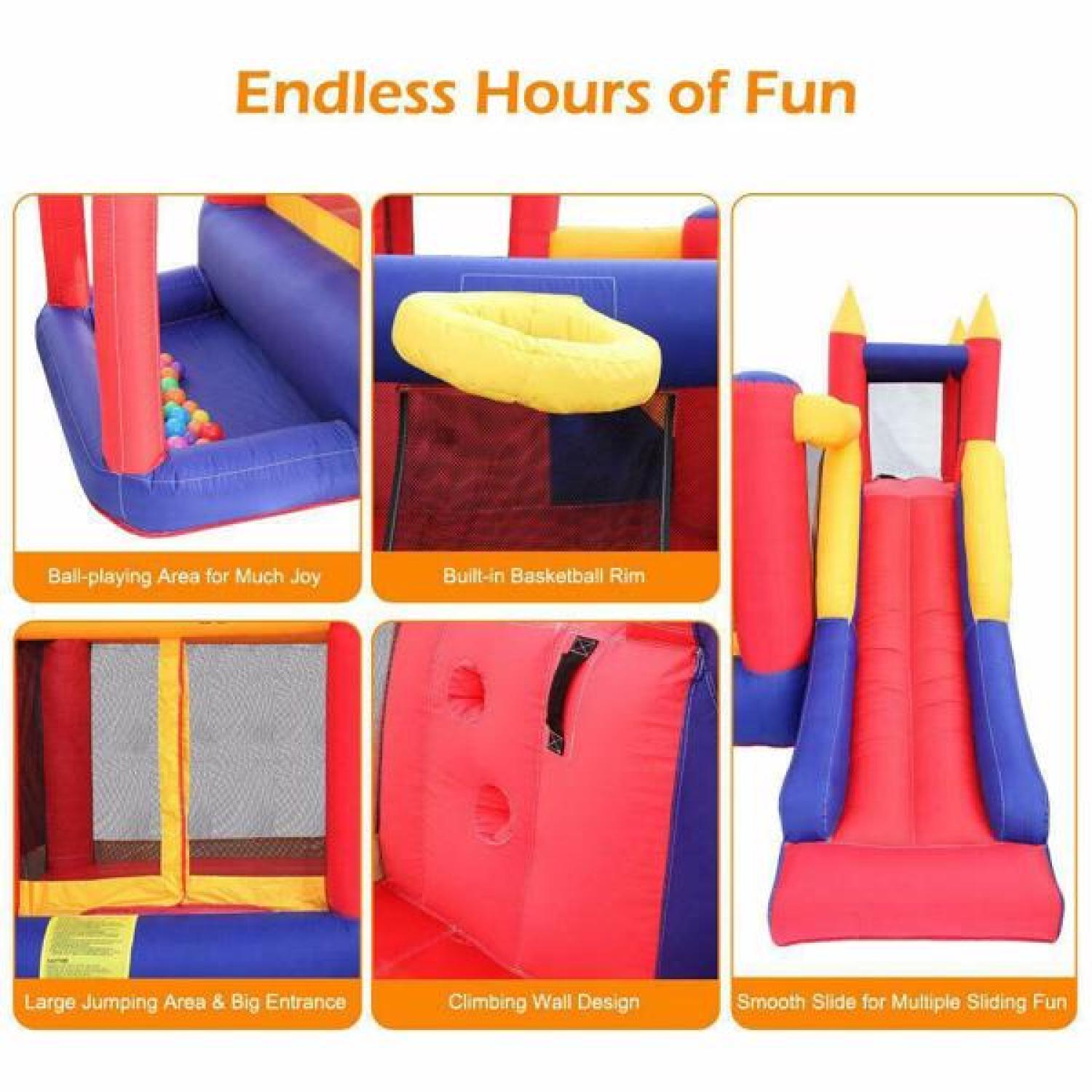 SUGIFT Inflatable Castle,Kid Activity Center,Party,420D Oxford Cloth Scraper Surface