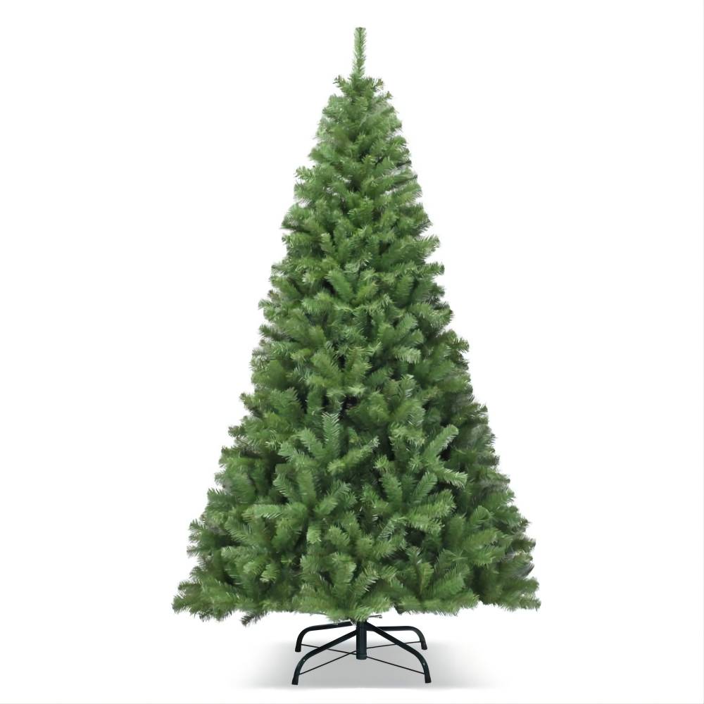 6 ft. Premium Hinged PVC Artificial Christmas Tree with Metal Stand