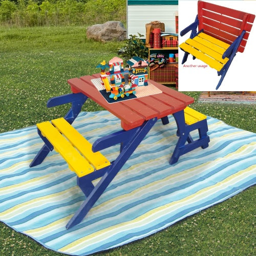 SUGIFT KID'S MULTI-FUNCTIONAL ARM CHAIR, TABLE+ 2 BENCHES