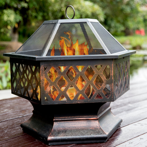 SUGIFT IRON FIRE PIT OUTDOOR
