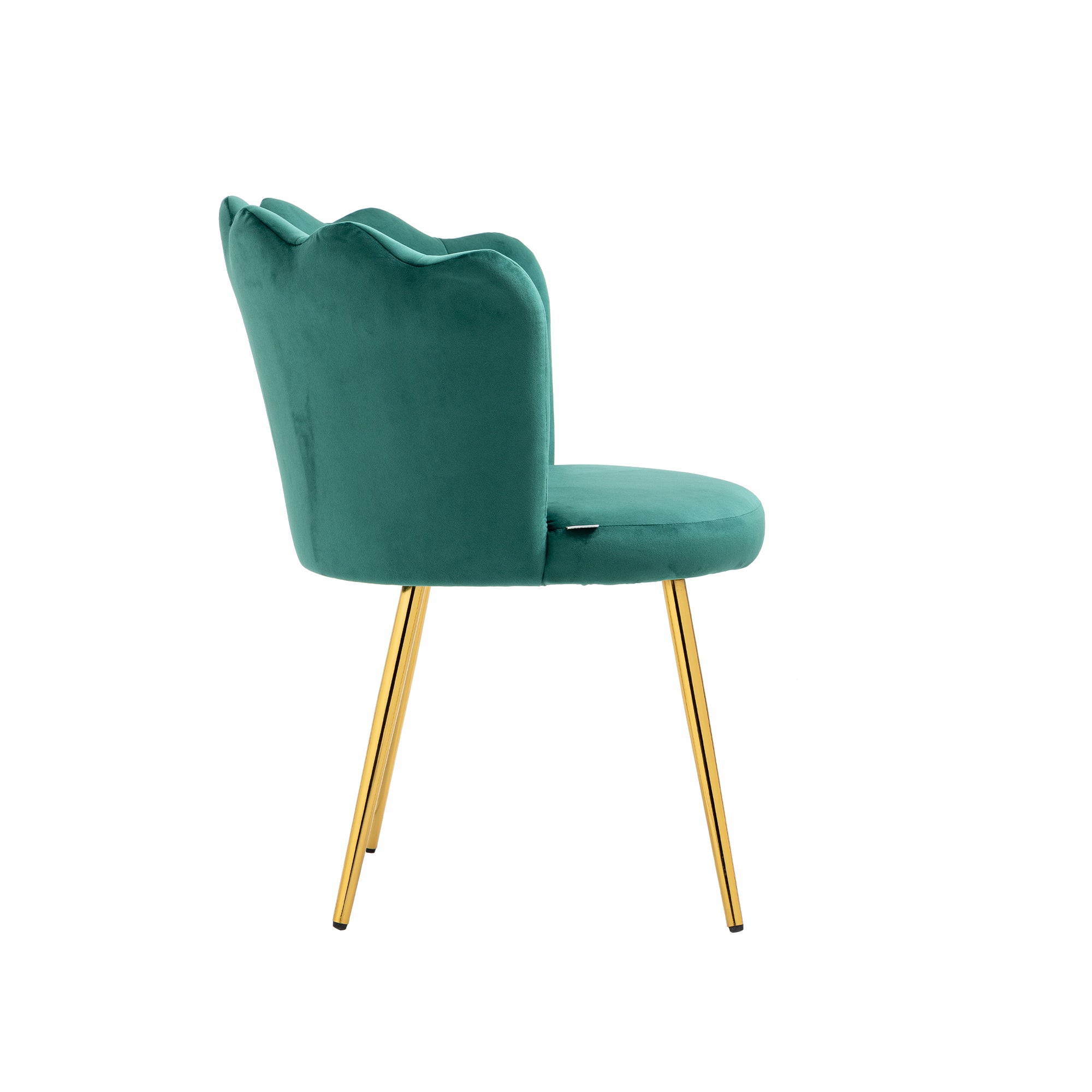 SUGIFT Upholstered Velvet Dining Chairs Moden Accent Side Chairs for Living Room-Green