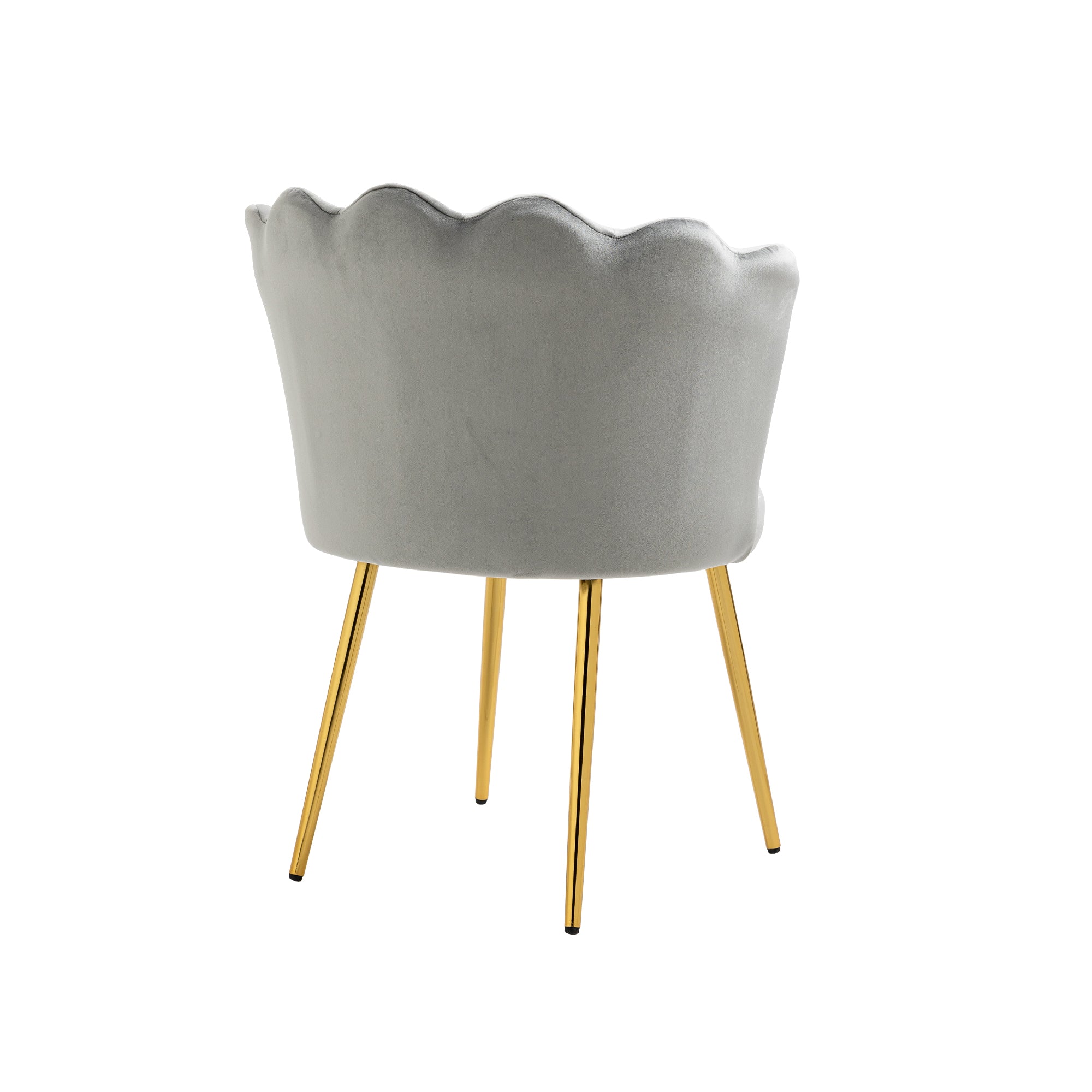 SUGIFT Upholstered Velvet Dining Chairs Moden Accent Side Chairs for Living Room-Gray