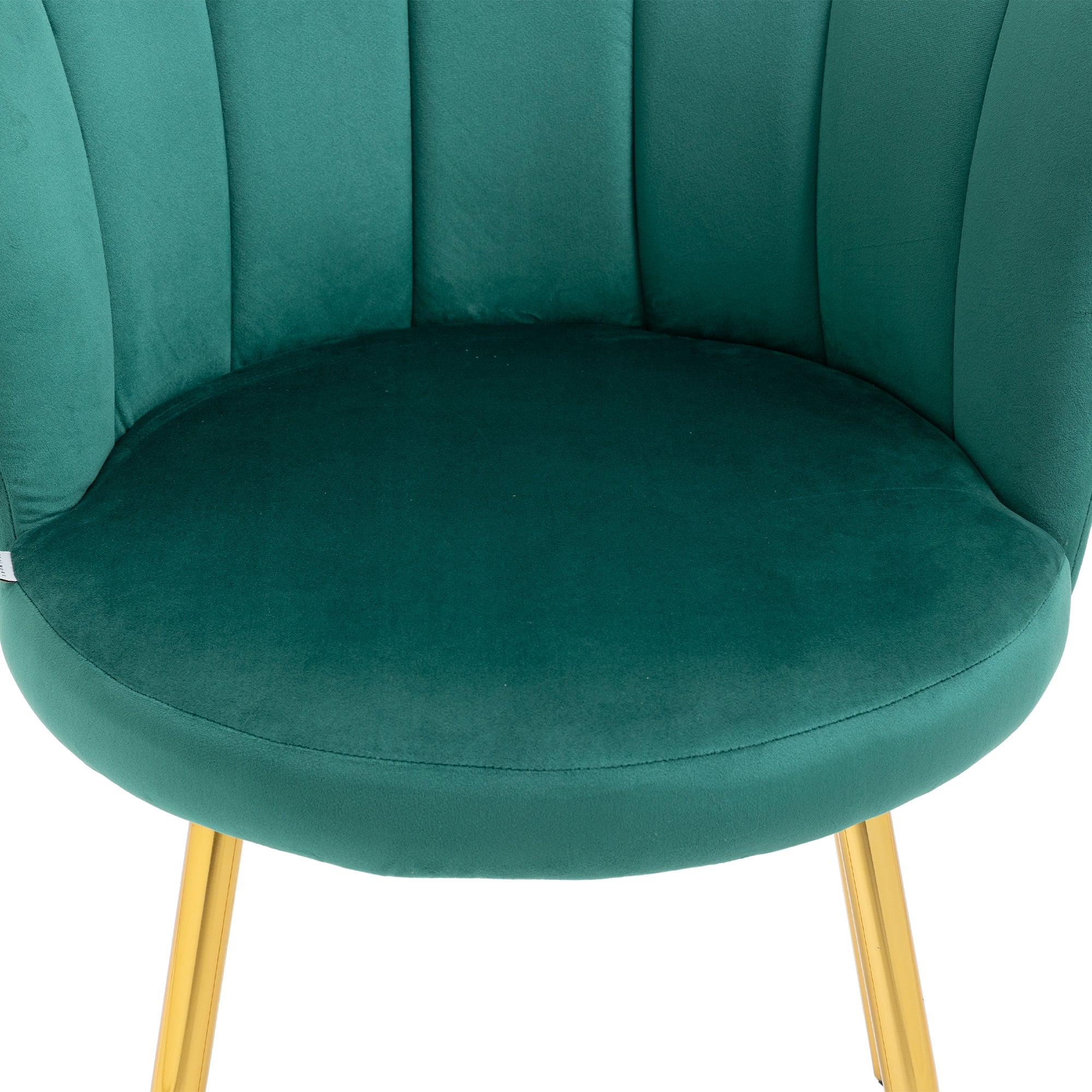 SUGIFT Upholstered Velvet Dining Chairs Moden Accent Side Chairs for Living Room-Green