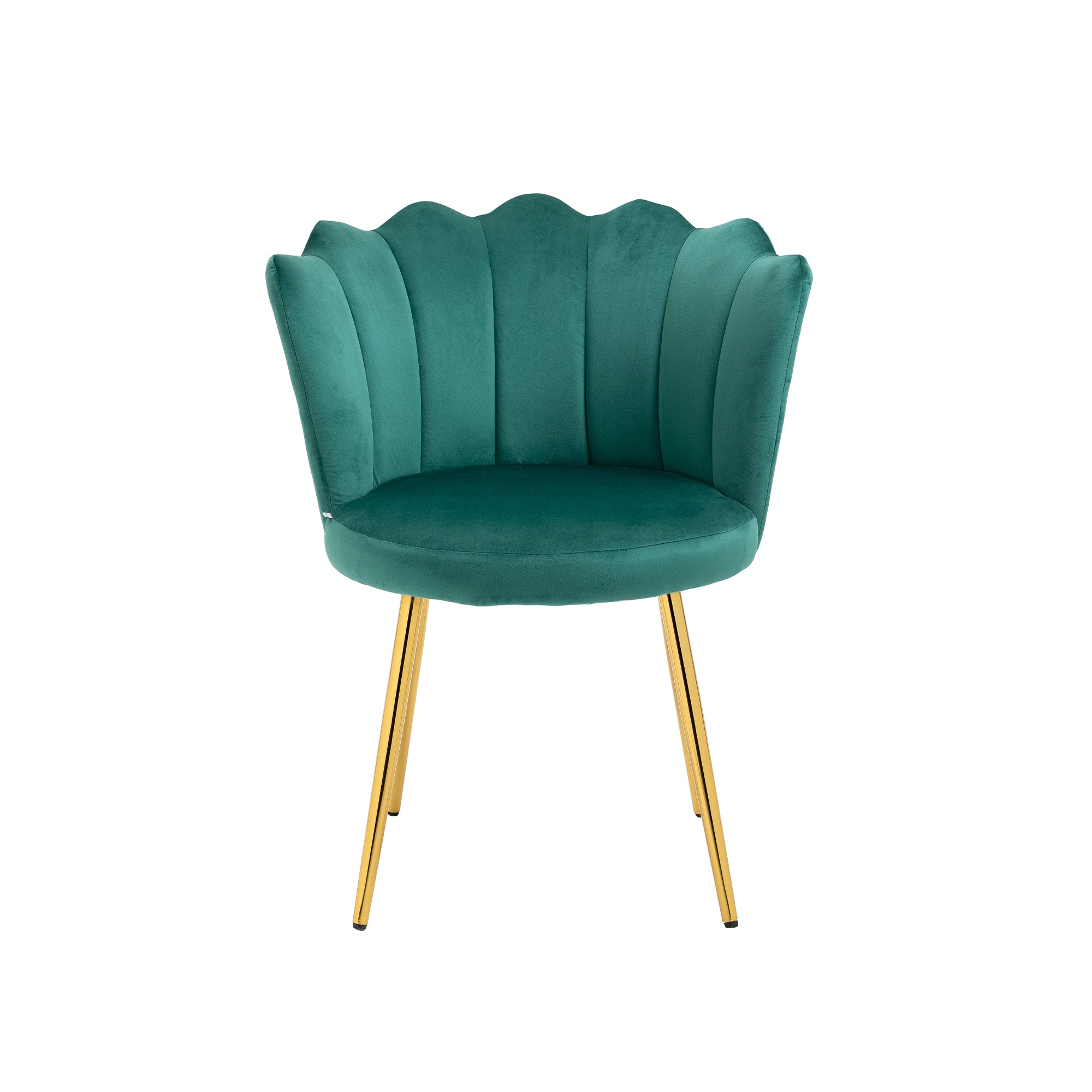 SUGIFT Upholstered Velvet Dining Chairs Moden Accent Side Chairs for Living Room-Green