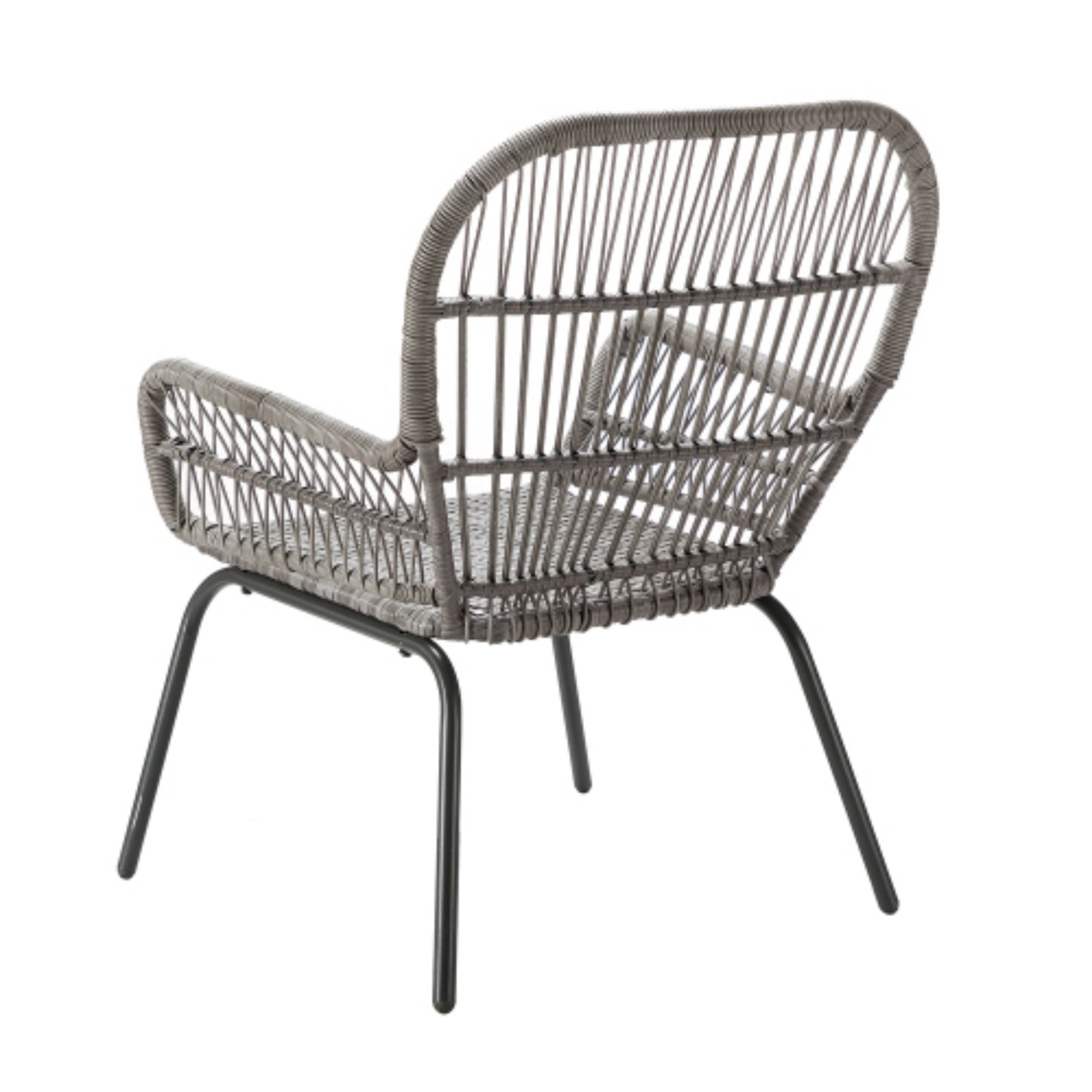 SUGIFT 3-Pieces Patio Bistro Set Outdoor Rattan Seating Group with Cushions