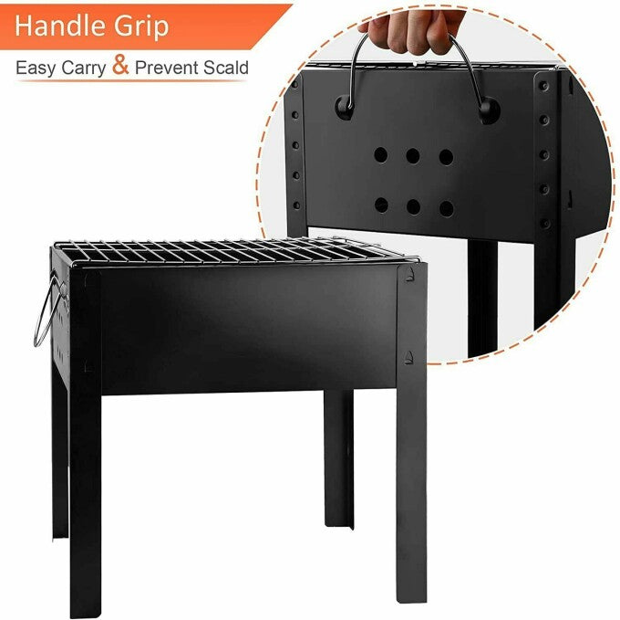 SUGIFT 20¡± Portable Charcoal Grill in Black with Handle Grip