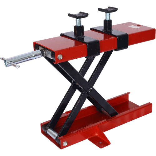SUGIFT MOTORCYCLE LIFT JACK 1100lbs motorcycle off-road bike ,Scissor Center Jack Lift Repair Wide Stand Bike