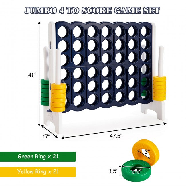 SUGIFT 4-to-Score 4 in A Row Giant Game Set for Kids Adults Family Fun