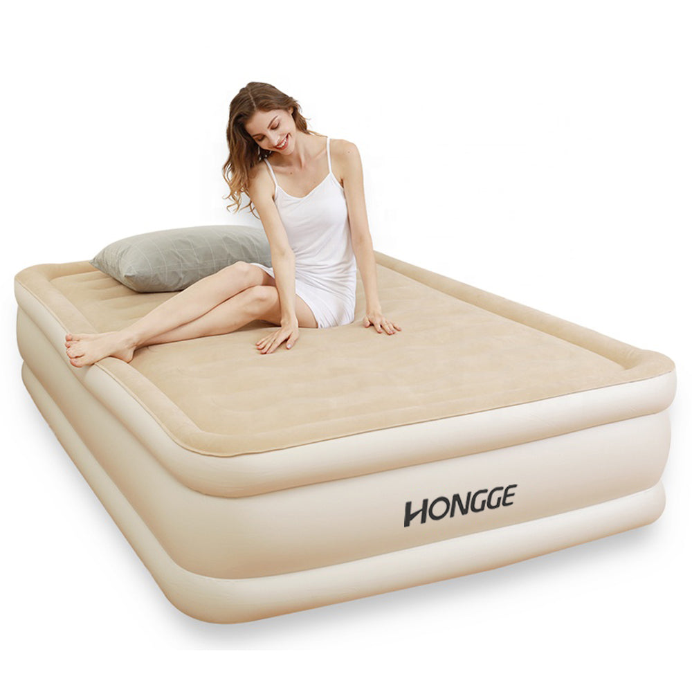 Inflatable Pvc Bed Flocking Inflatable PVC Air Beds Mattresses For Home Indoor And Outdoo ...
