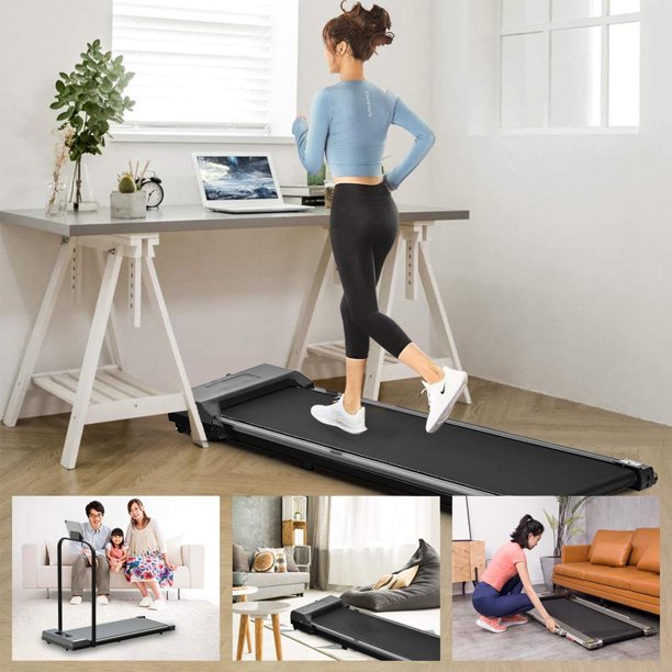 Sporty&FIT 2-in-1 Folding Treadmill – 2.25 HP, 0.6–6.2 MPH, Under Desk Compatible