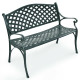 40 in. Aluminum Antique Garden Outdoor Patio Bench